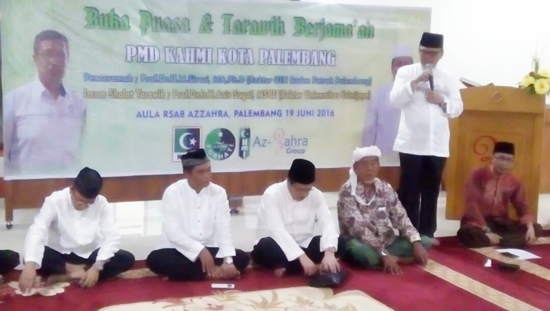 Kegiatan Buka Puasa & Tarawih Bersama KAHMI Kota Palembang di Aula RSAB Az-Zahra, Minggu (19/6/2016)