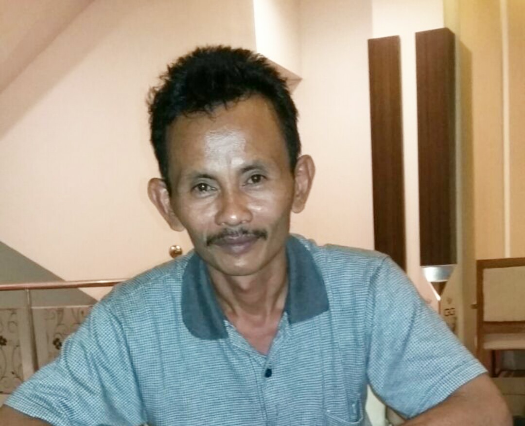 Sapari, salah satu Bakal Calon Kepala Desa Tampang Baru Kec. Bayung Lencir Kab. Musi Banyuasin