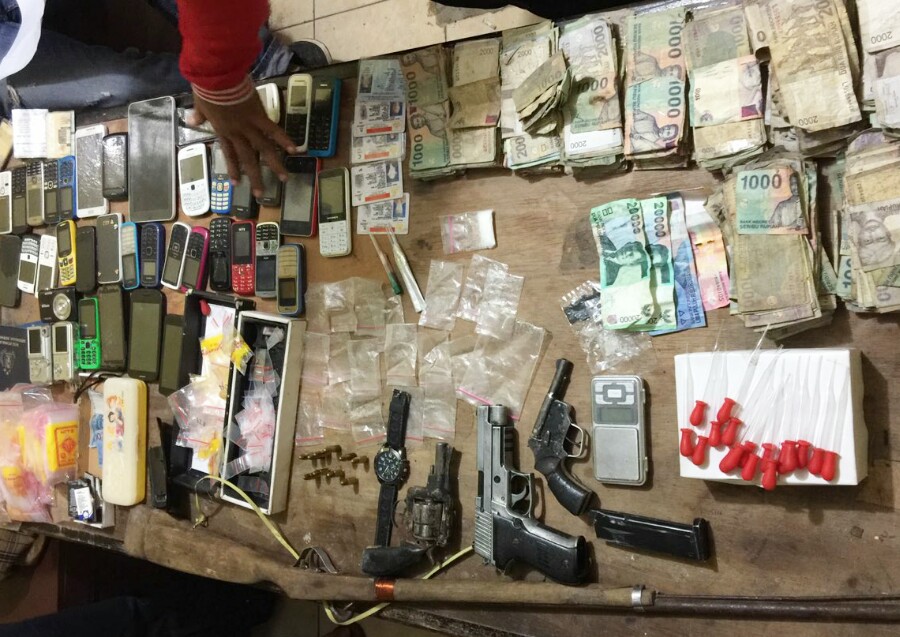 Barang Bukti yang berhasil diamankan oleh Jajaran Polsek Talang Ubi