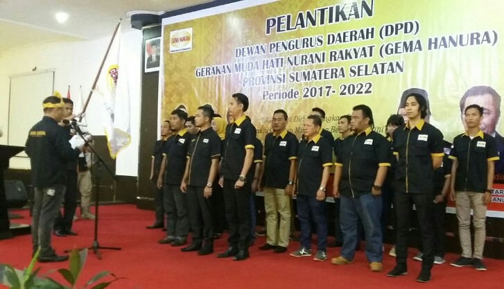 Pelantikan DPD Gema Hanura Sumsel